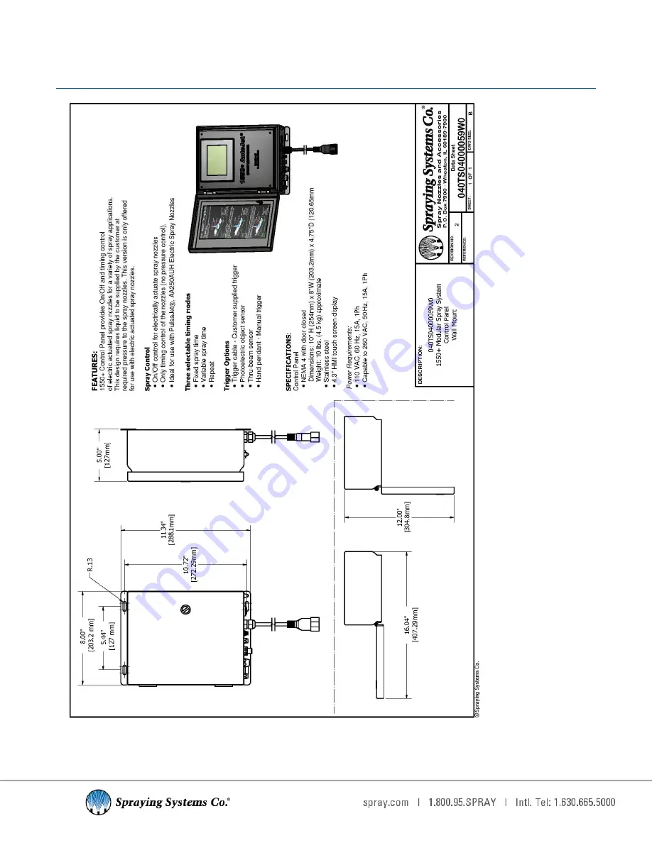 Spraying Systems Co 1550+ AutoJet Owner'S Manual Download Page 84