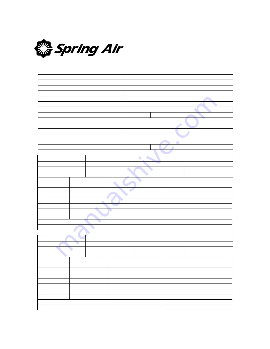 Spring Air Systems DN REV-LOW Скачать руководство пользователя страница 11