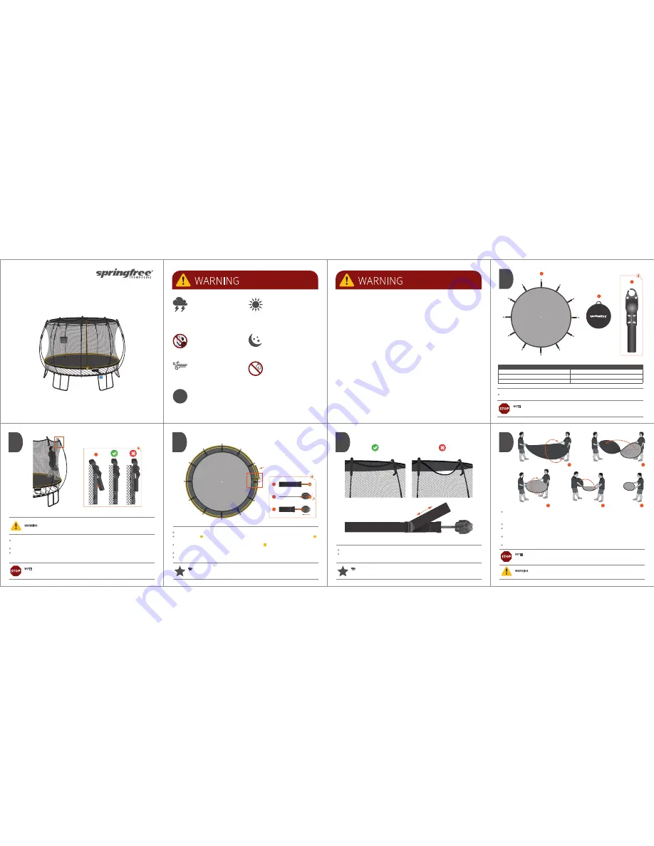 Springfree Sunshade Assembly & Use Instructions Download Page 1