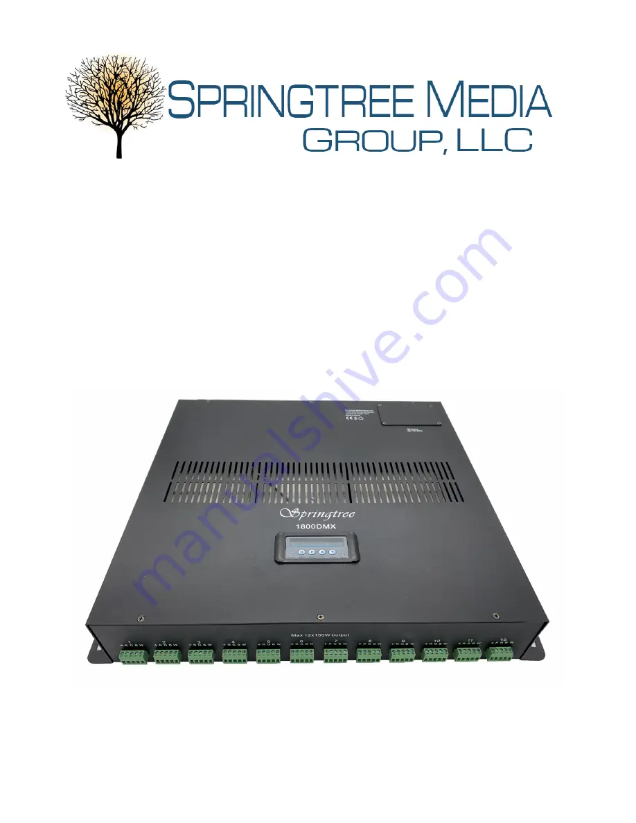 Springtree DMX 1800 Скачать руководство пользователя страница 1