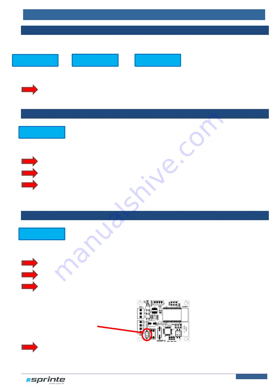 Sprinte ASP 116 evolution Installation And Maintenance Manual Download Page 39