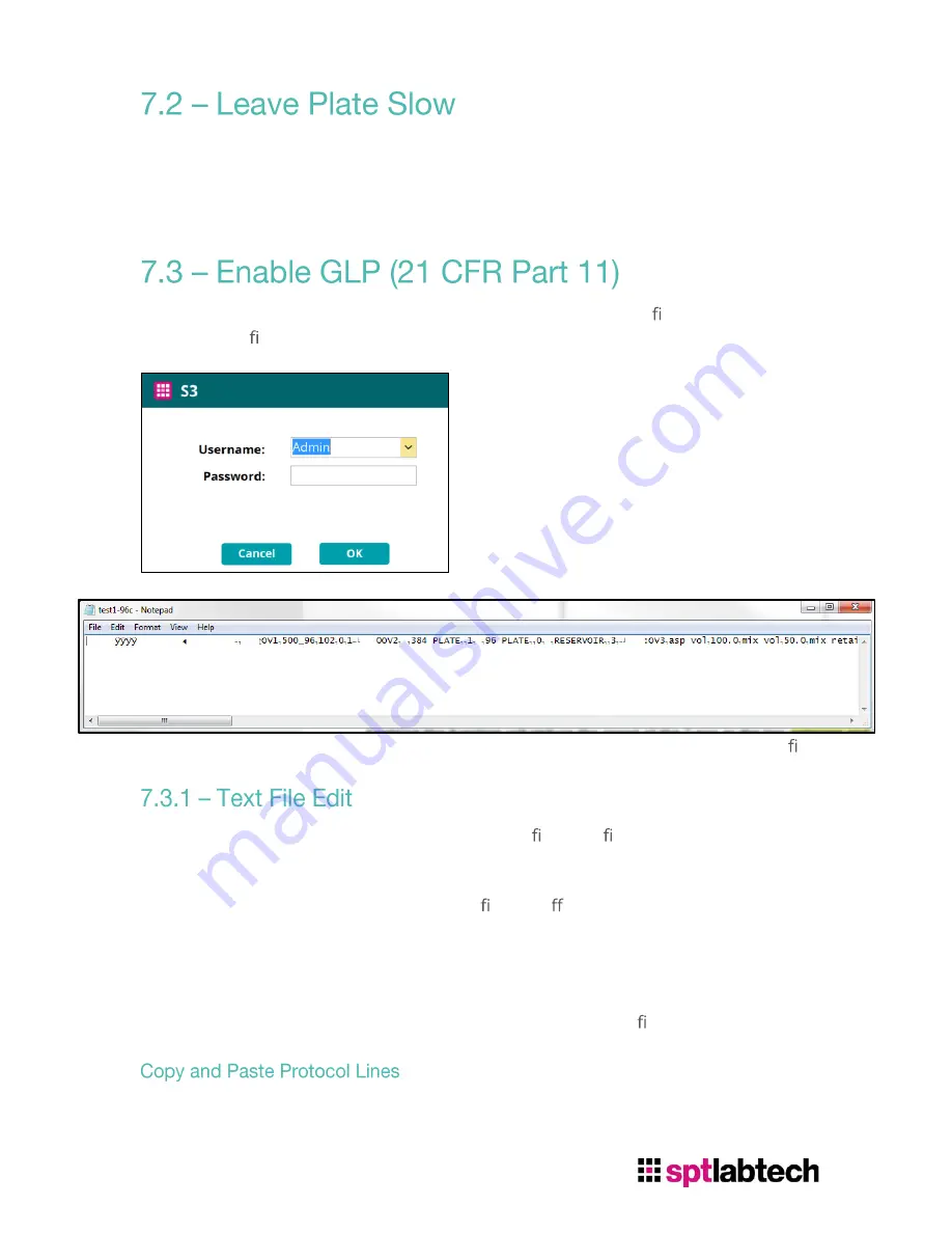 SPT Labtech Apricot S3 User Manual Download Page 73