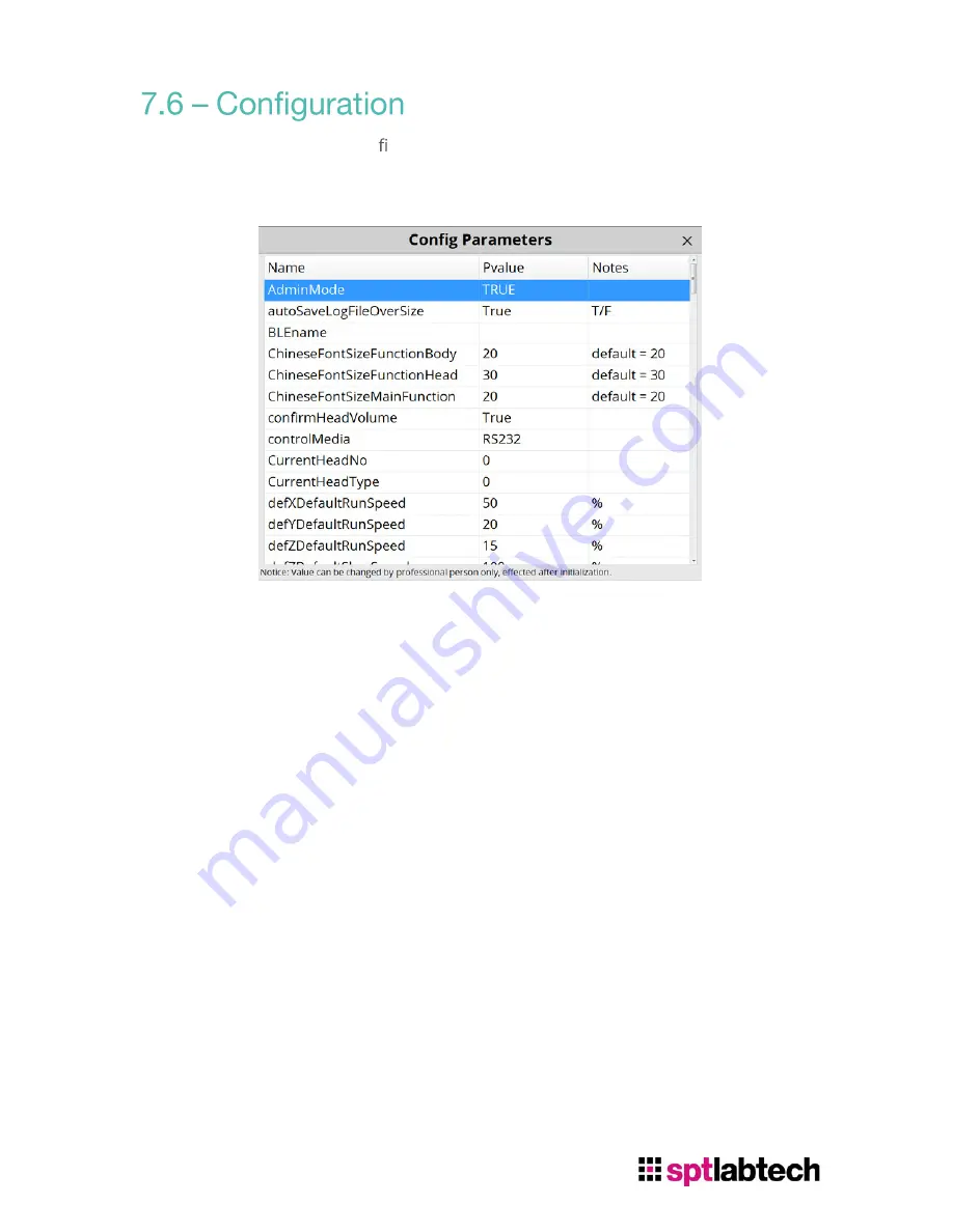 SPT Labtech Apricot S3 User Manual Download Page 77