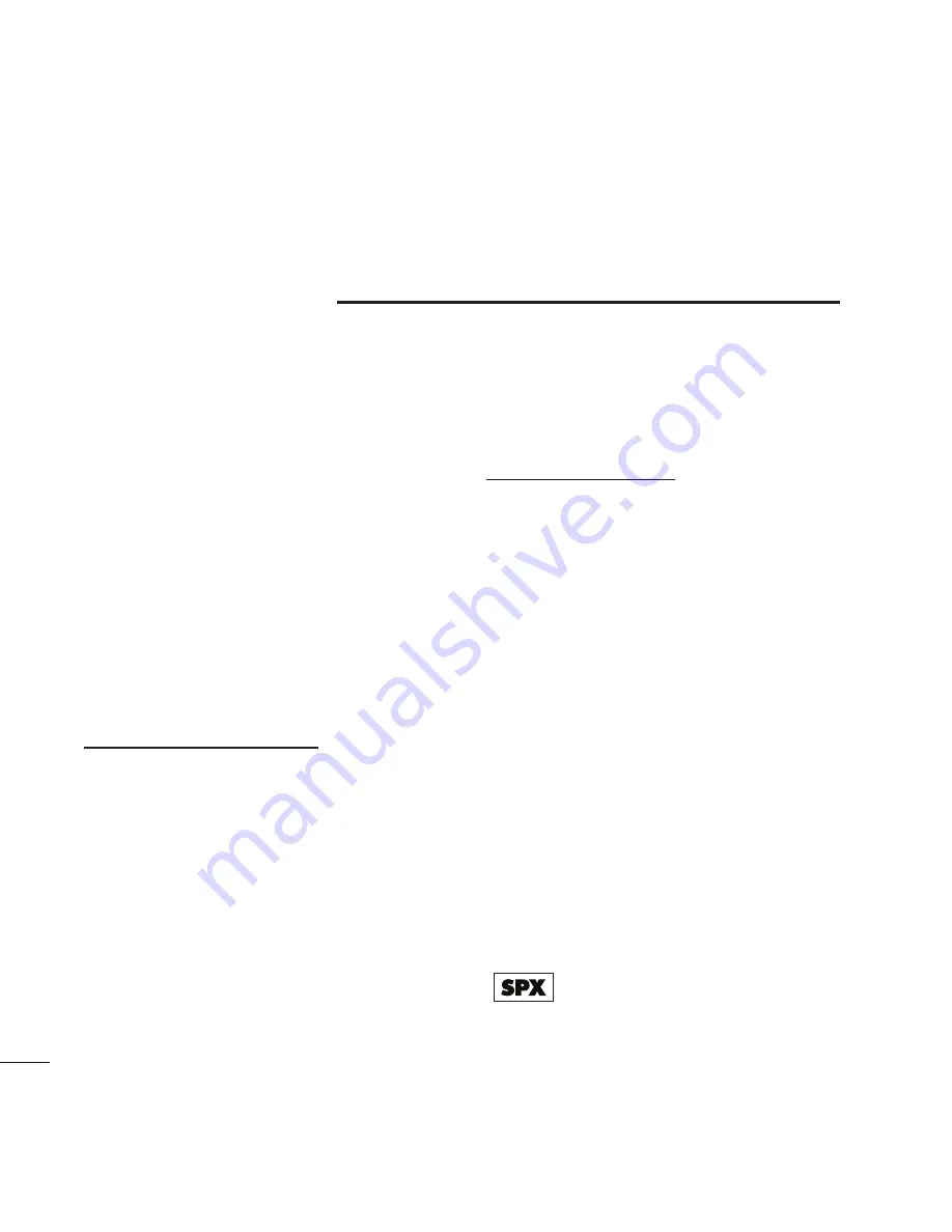 SPX Cooling Technologies Marley HP7000 User Manual Download Page 8