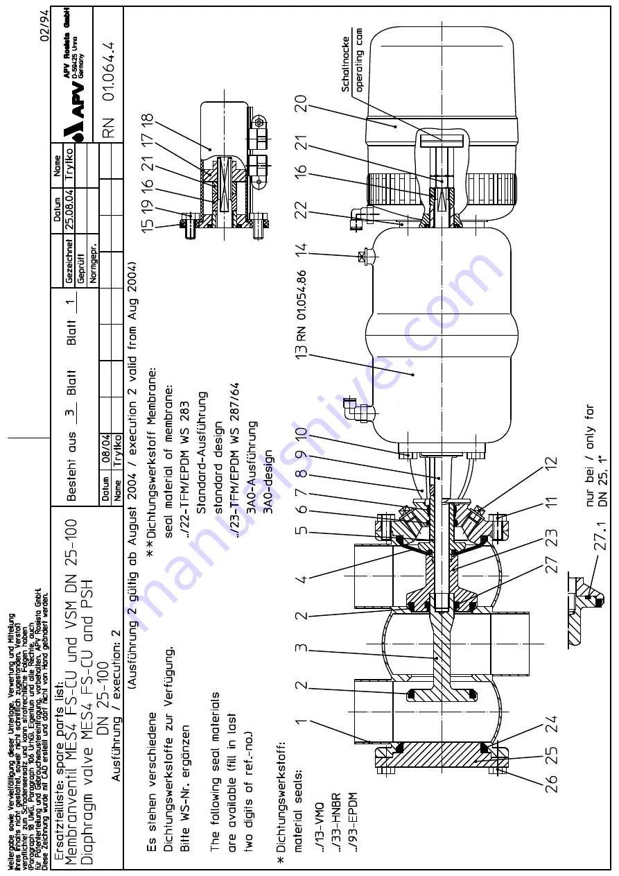 SPX APV DELTA M4 Скачать руководство пользователя страница 63