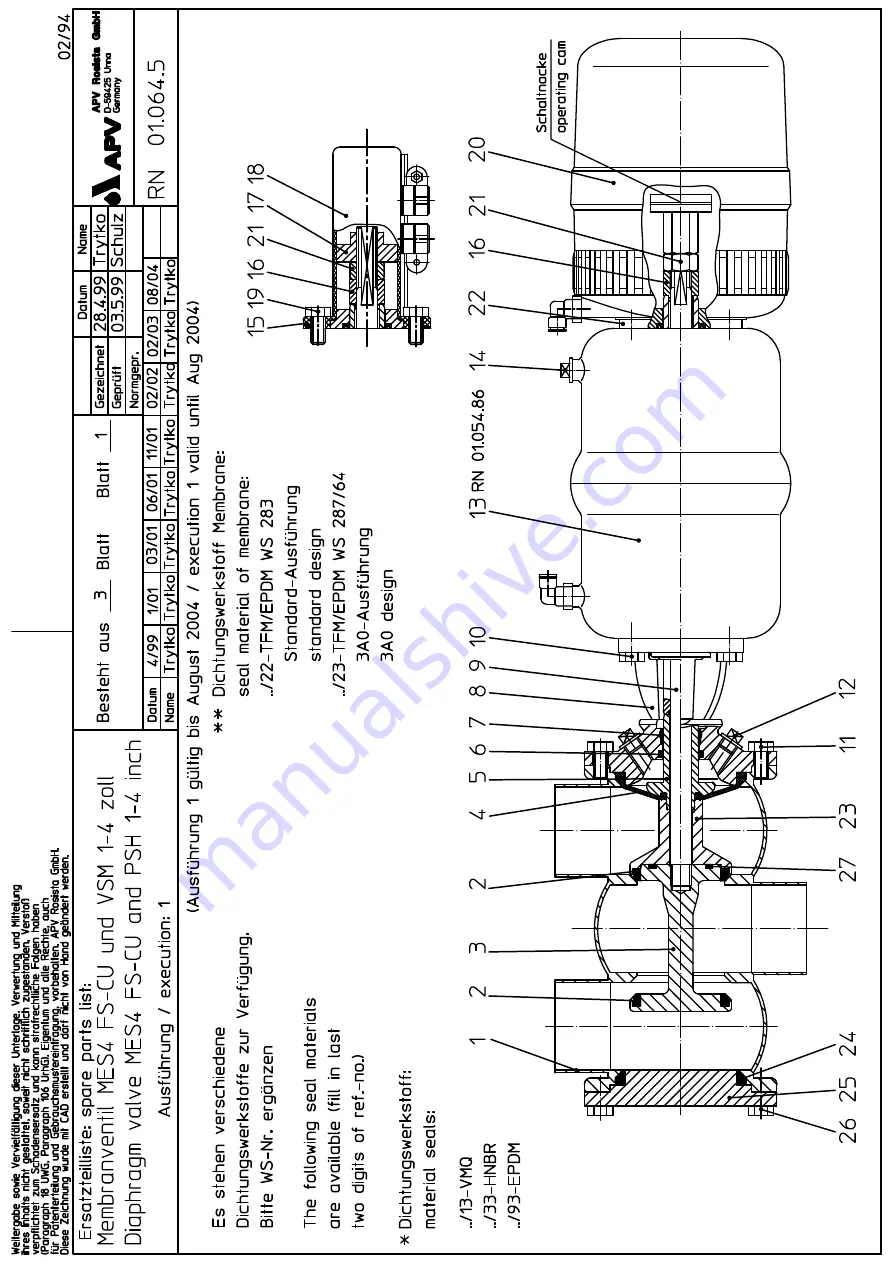 SPX APV DELTA M4 Скачать руководство пользователя страница 69