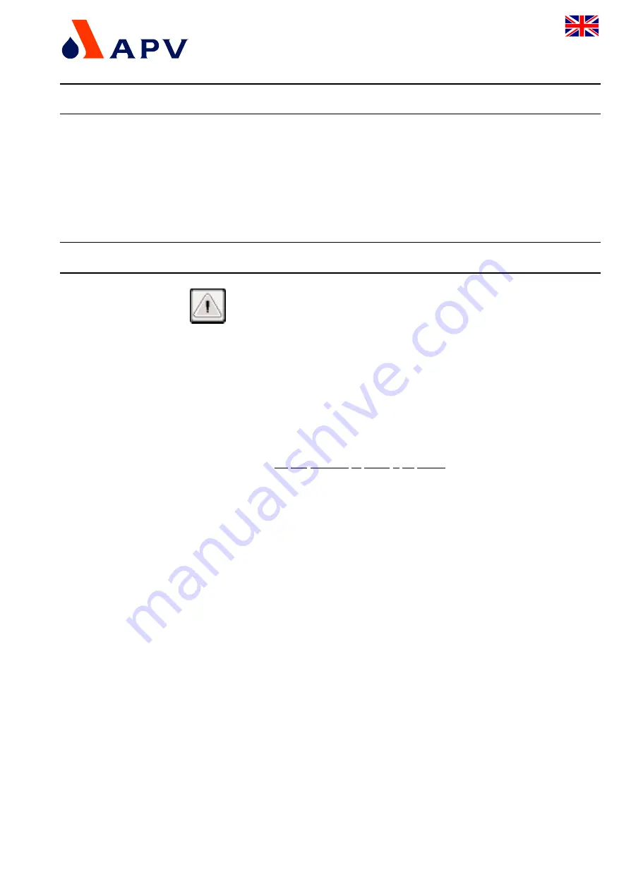 SPX APV DELTA SVS1F DN 125 Operating Manual Download Page 7