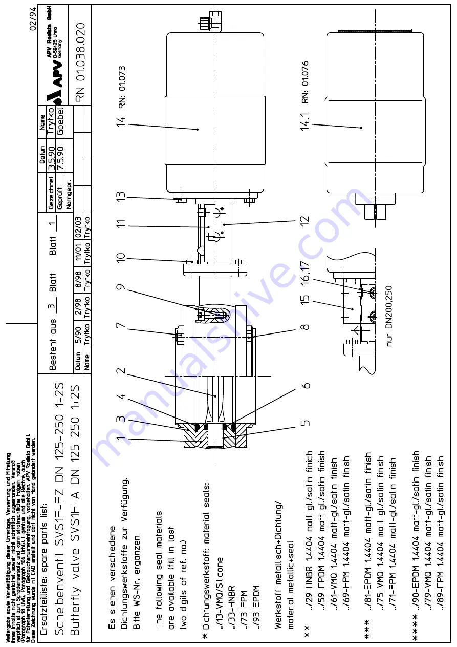 SPX APV DELTA SVS1F DN 125 Скачать руководство пользователя страница 19