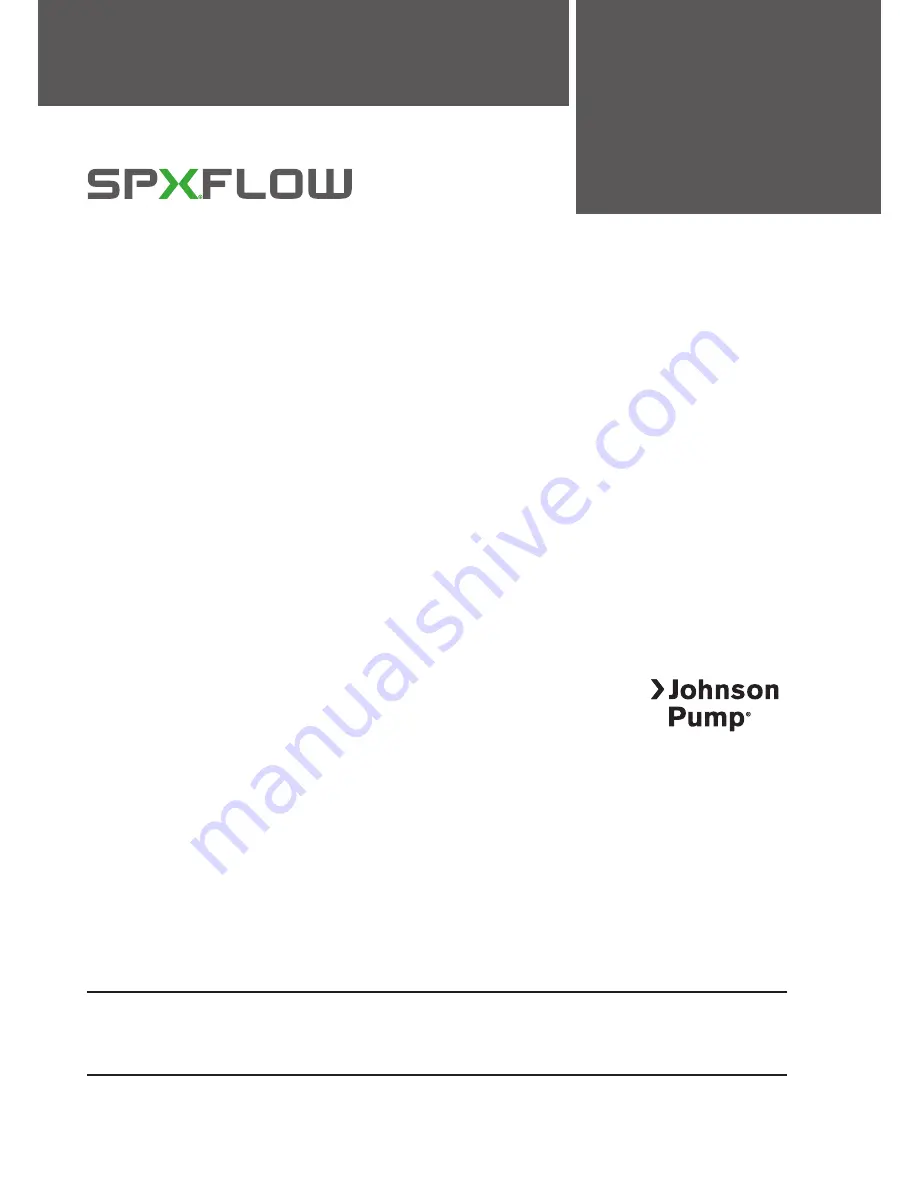 SPXFLOW Bilge Pump Control Panel Instruction Manual Download Page 14