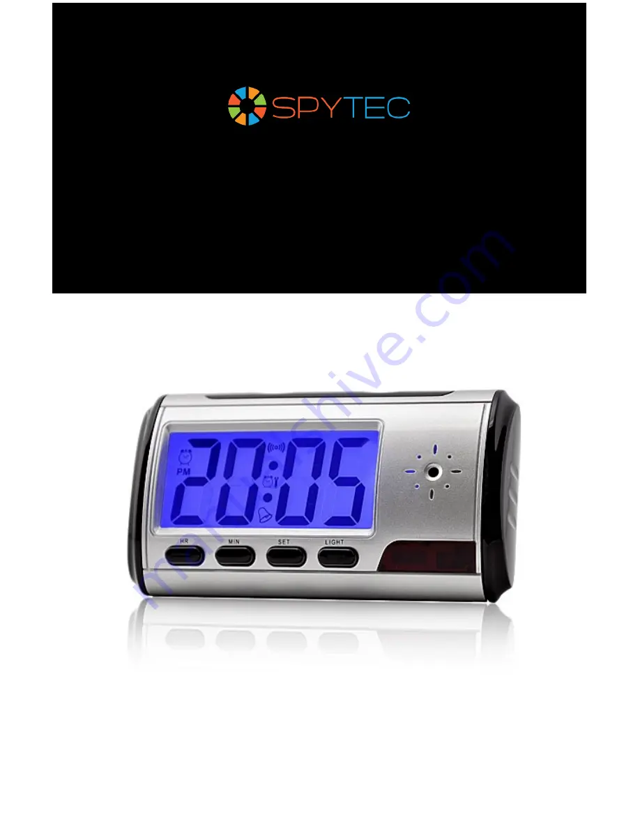 Spy Tec Mini Desk/Travel Clock Camera Скачать руководство пользователя страница 1