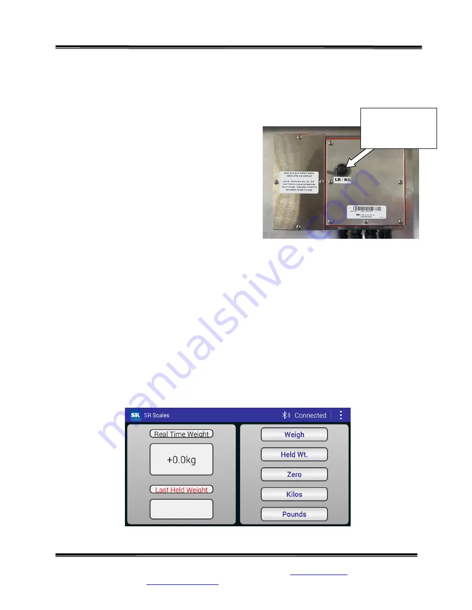 SR Instruments SR Scales SRV712W Скачать руководство пользователя страница 8