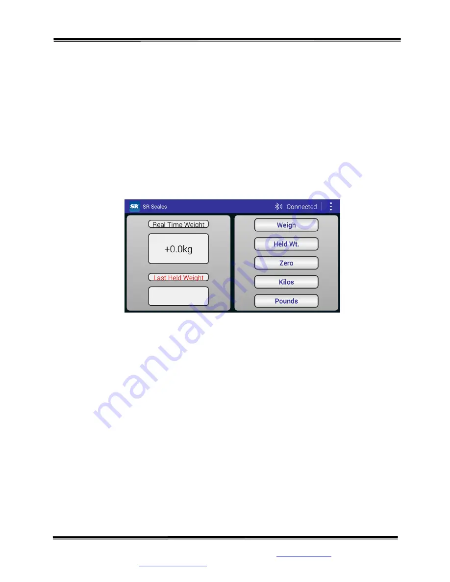 SR Instruments SR Scales SRV947-BT Operating And Service Manual Download Page 11