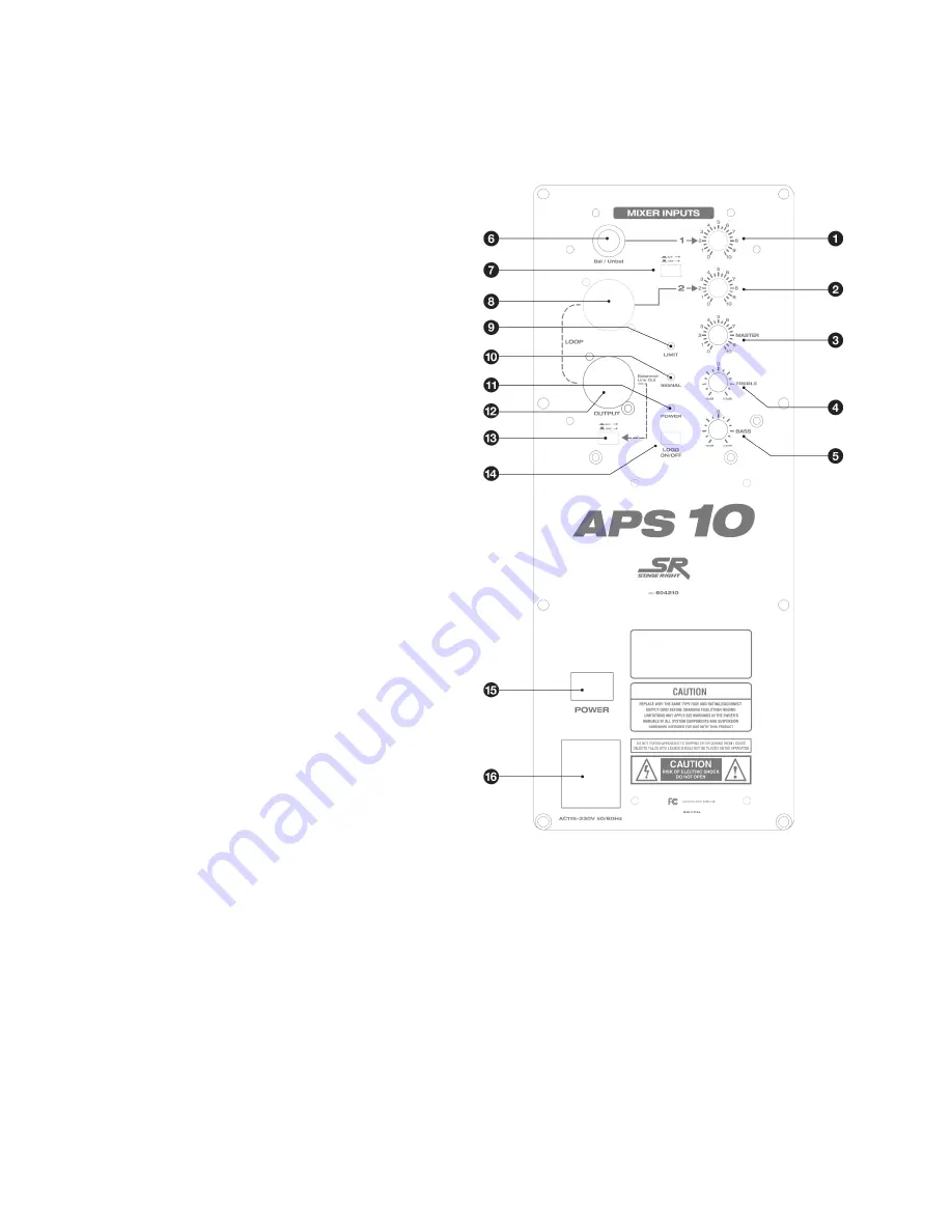 SR STAGE RIGHT APS 10 Скачать руководство пользователя страница 5