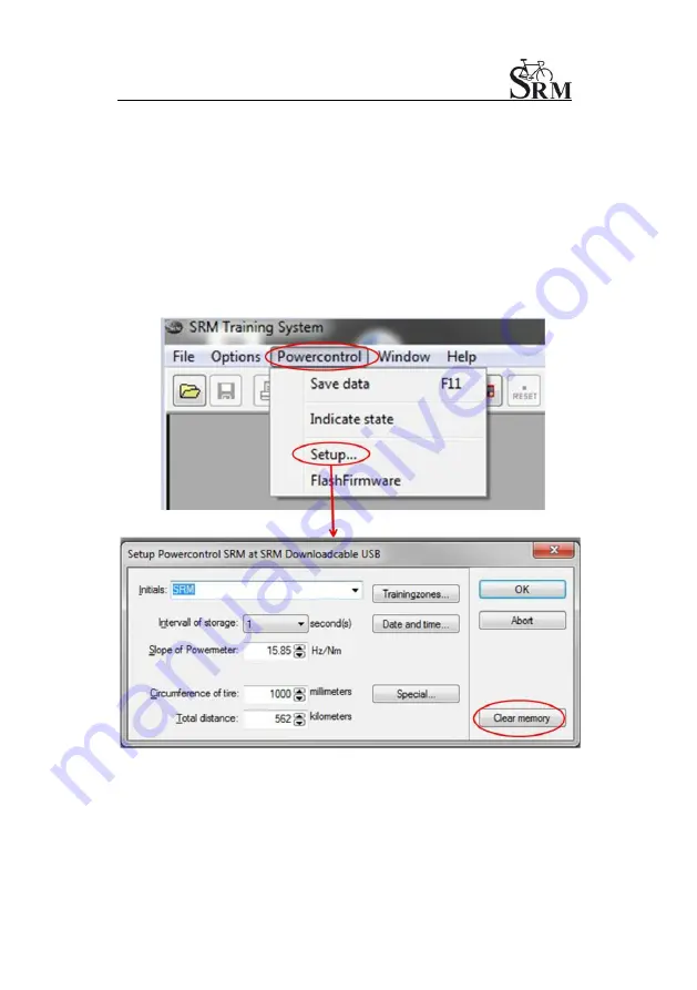 SRM High Performance Ergometer Short Manual Download Page 9