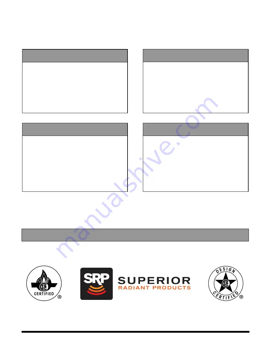 SRP UAB SERIES Installation, Operation And Service Instructions Download Page 1