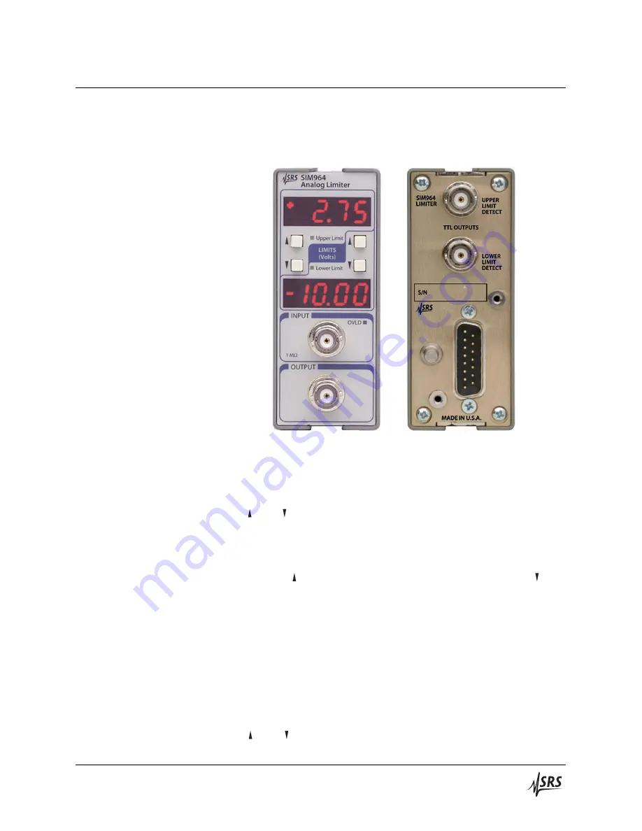 SRS Labs SIM964 Скачать руководство пользователя страница 11