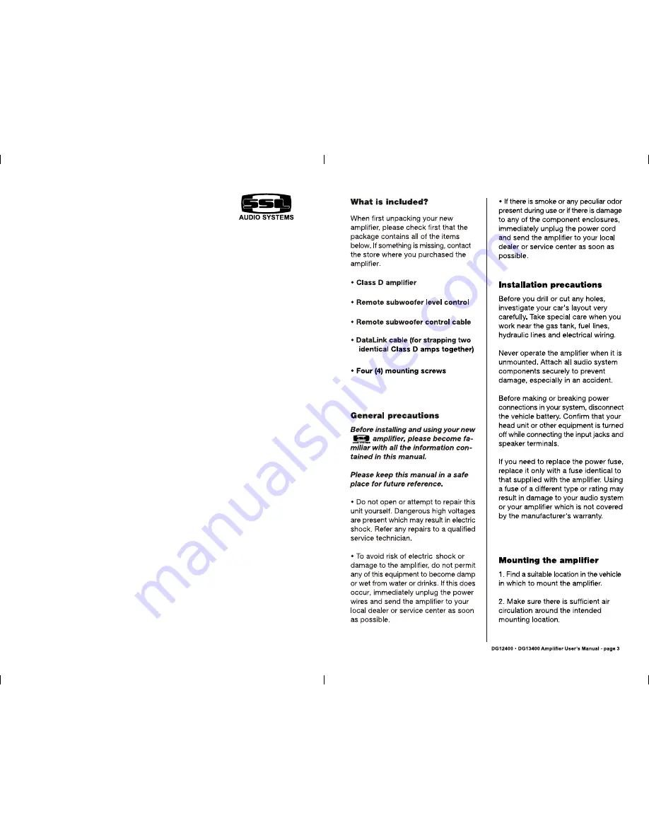 Ssl Edge DG12400 User Manual Download Page 4