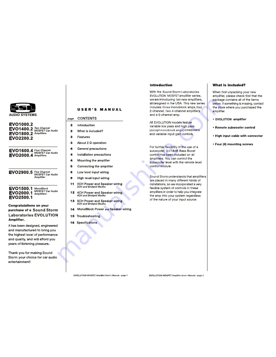 Ssl EVO1000.2 User Manual Download Page 2