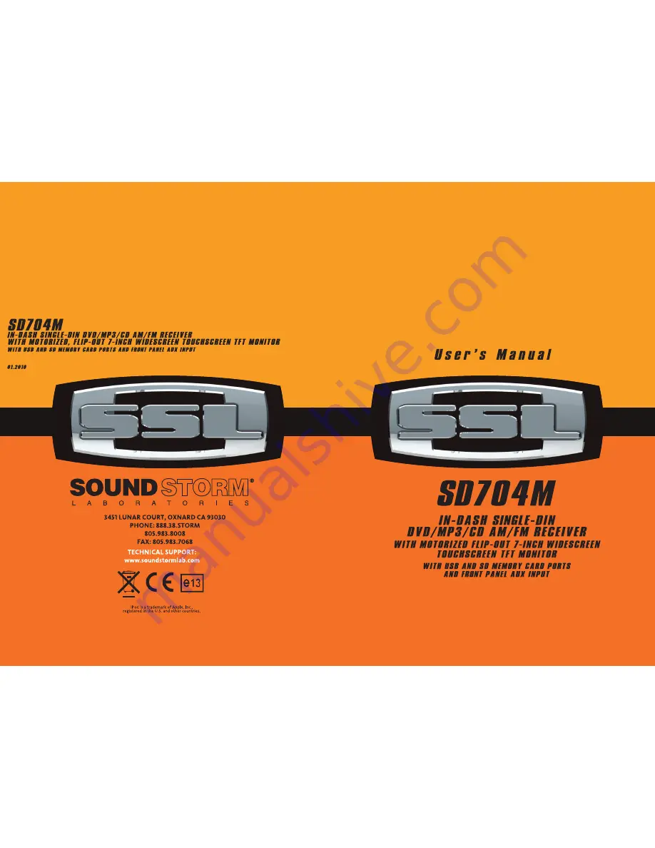 Ssl SD704M User Manual Download Page 1