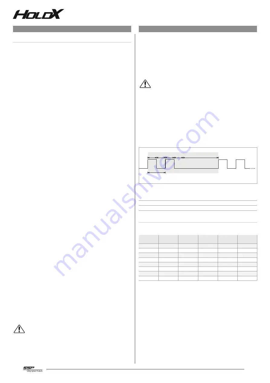 SSP HOLDX RL1 Скачать руководство пользователя страница 10