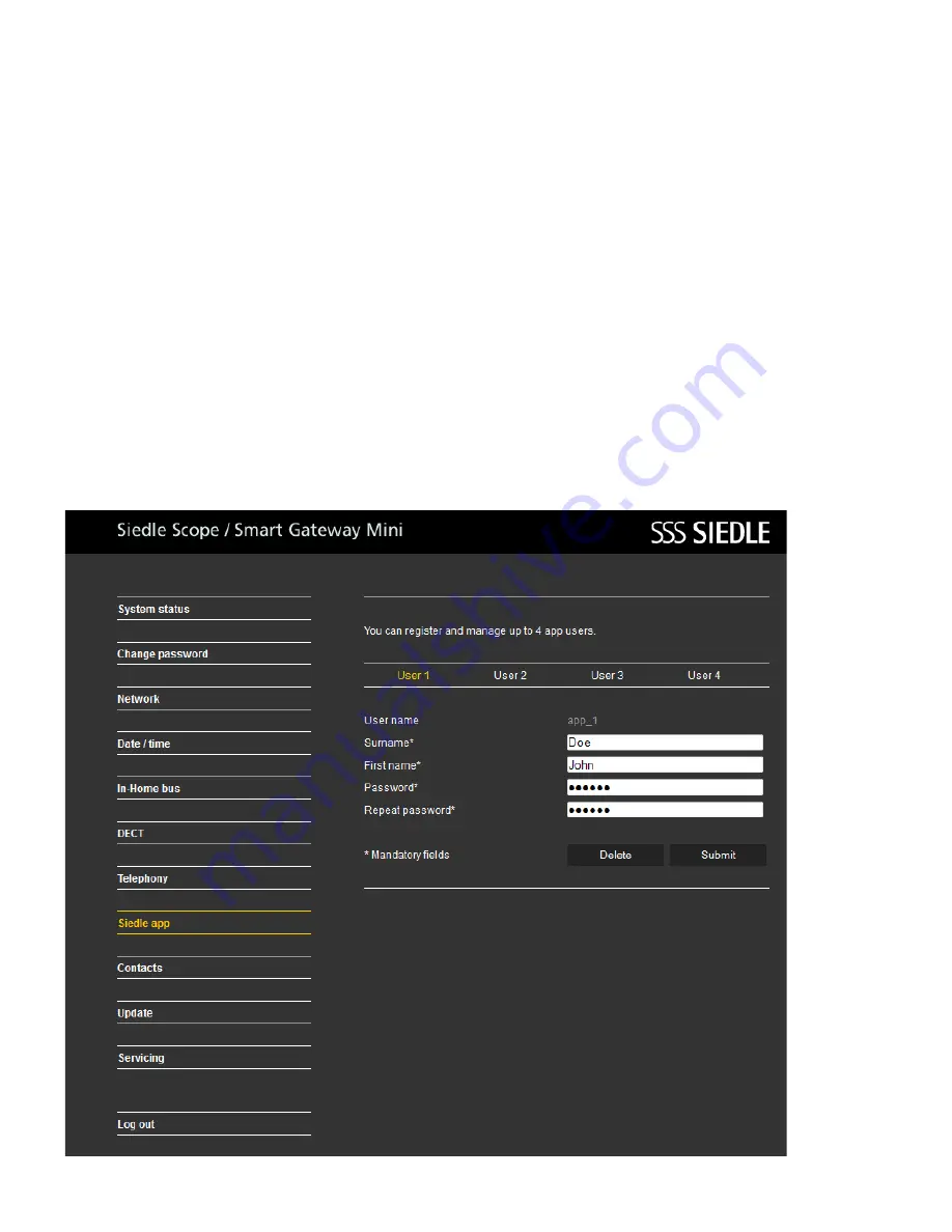 SSS Siedle Siedle S 851-0 Operating Instructions Manual Download Page 108