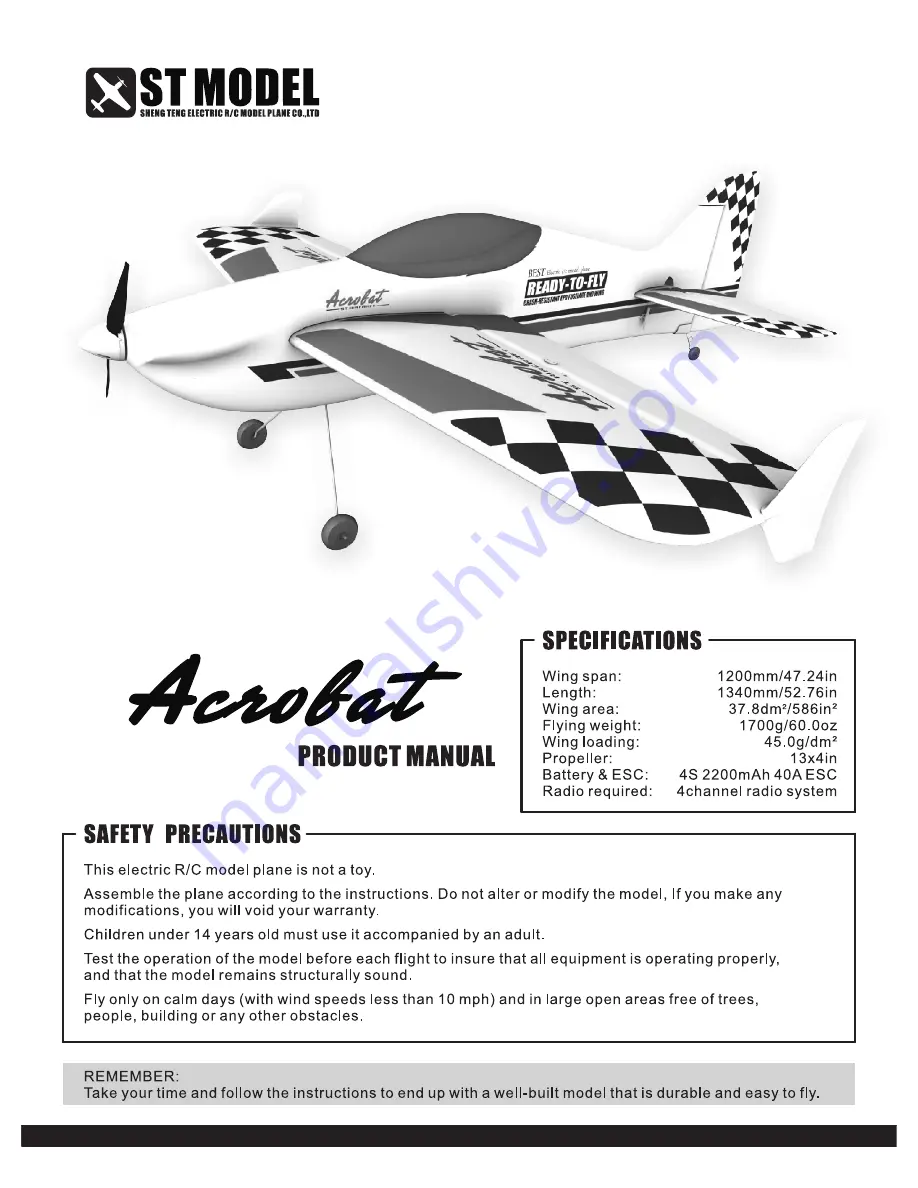 st model acrobat Product Manual Download Page 1