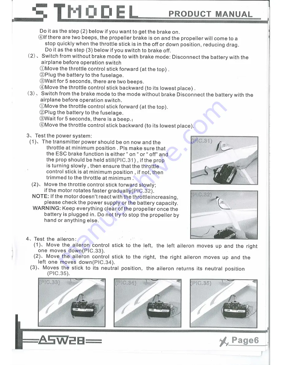 st model ASW28 Product Manual Download Page 7