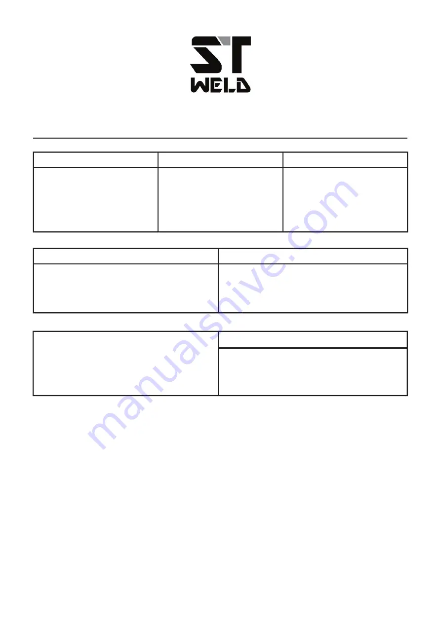 ST WELD MINI-160 Instruction Manual Download Page 28