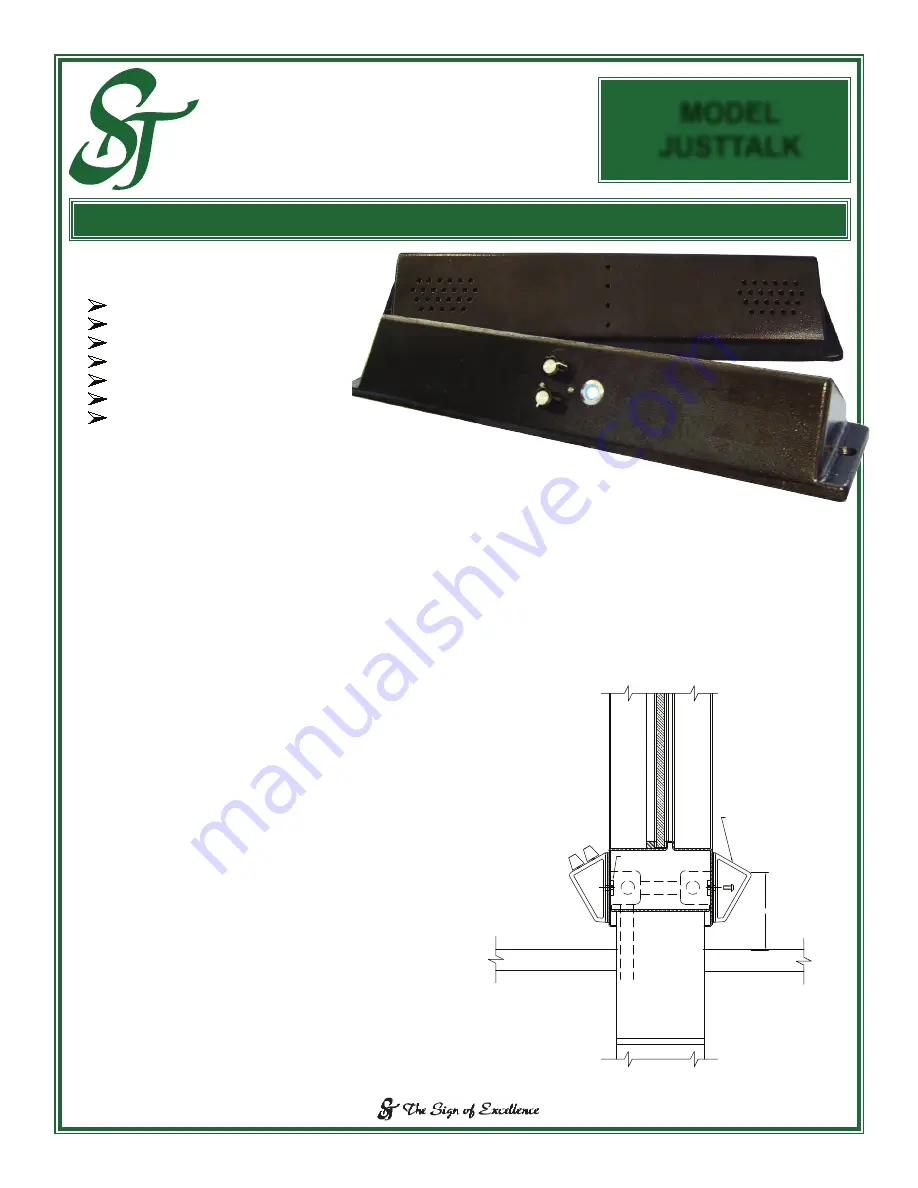 ST JUSTTALK Manual Download Page 1