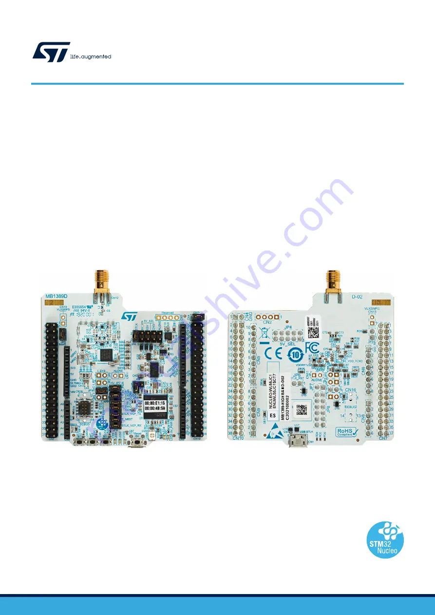 ST NUCLEO-WL55JC STM32WL User Manual Download Page 1