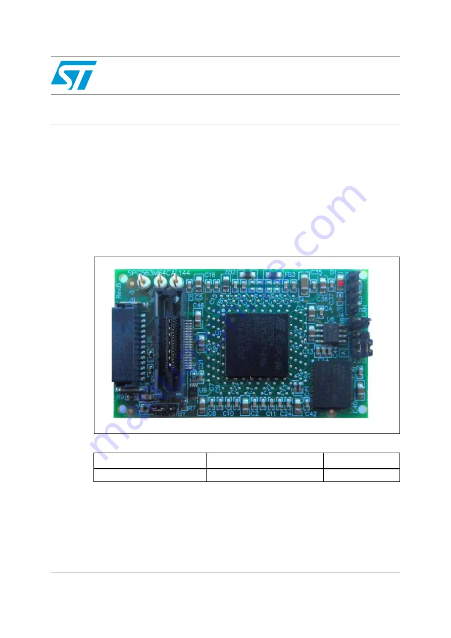 ST SPC563M64CAL144 Reference Manual Download Page 1