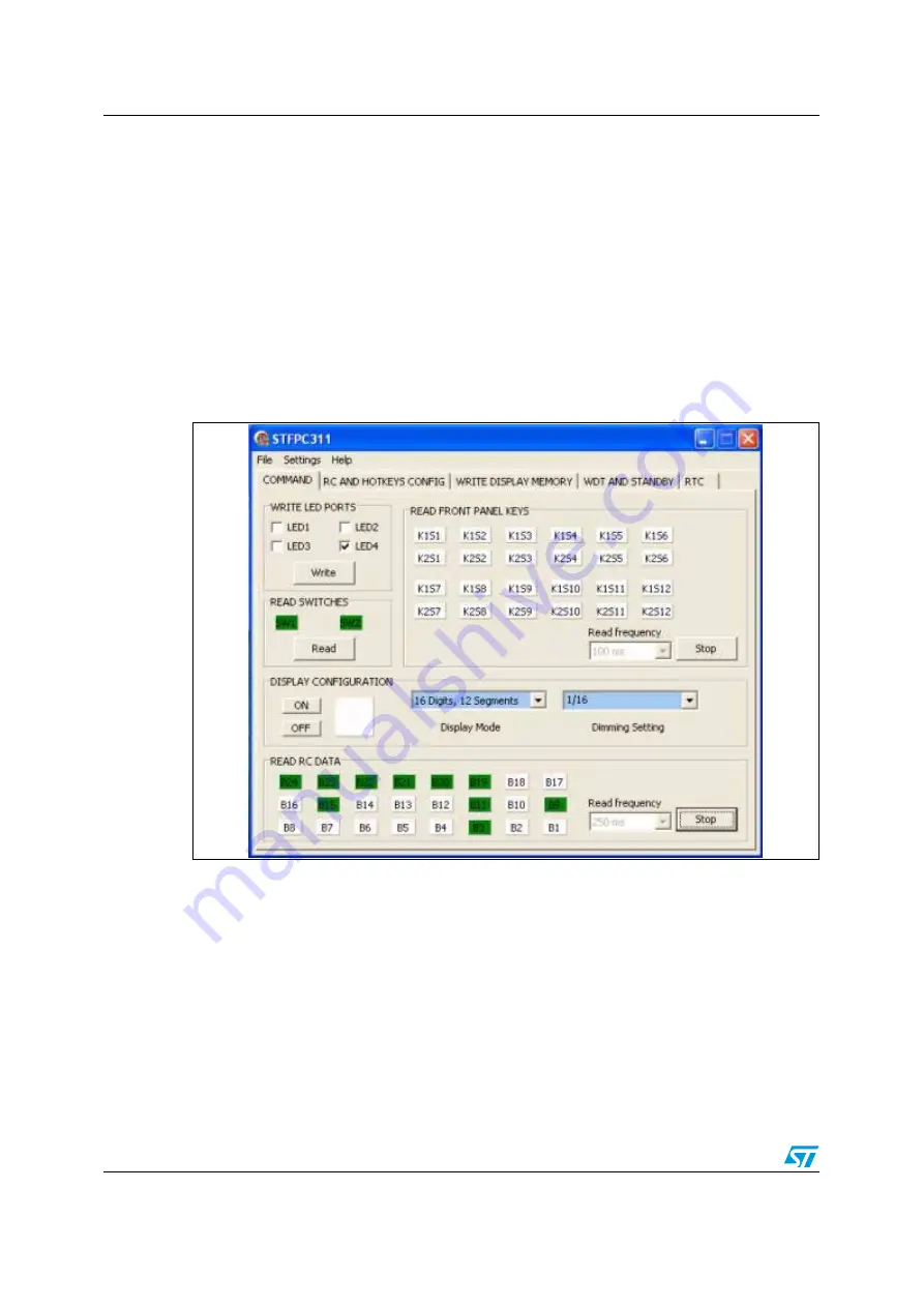 ST STFPC311 Hardware Description And User Manual Download Page 20