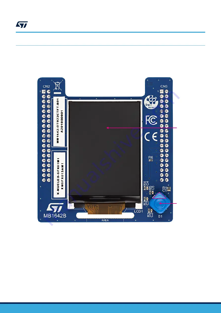 ST X-NUCLEO-GFX01M Series Скачать руководство пользователя страница 6