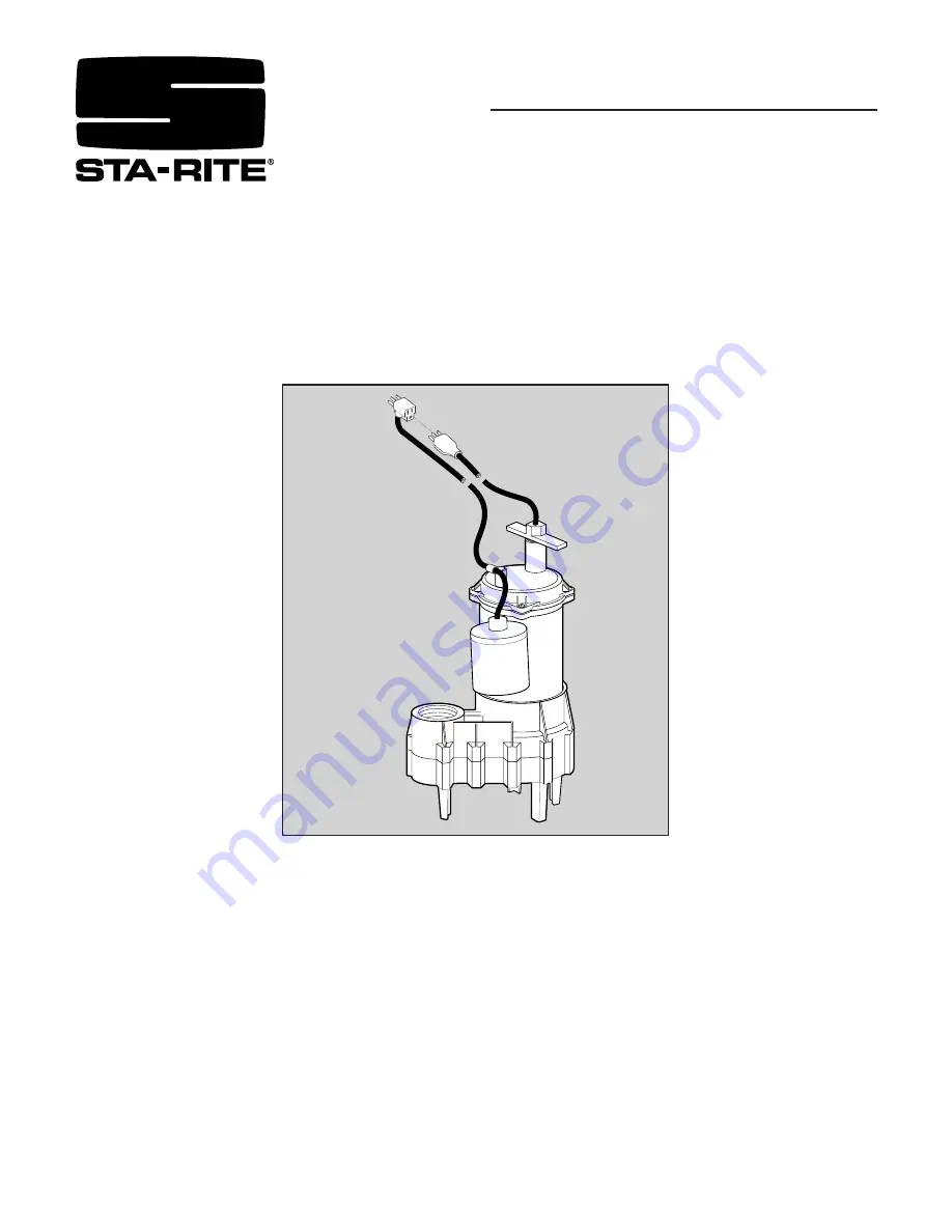 STA-RITE S44018T Owner'S Manual Download Page 1