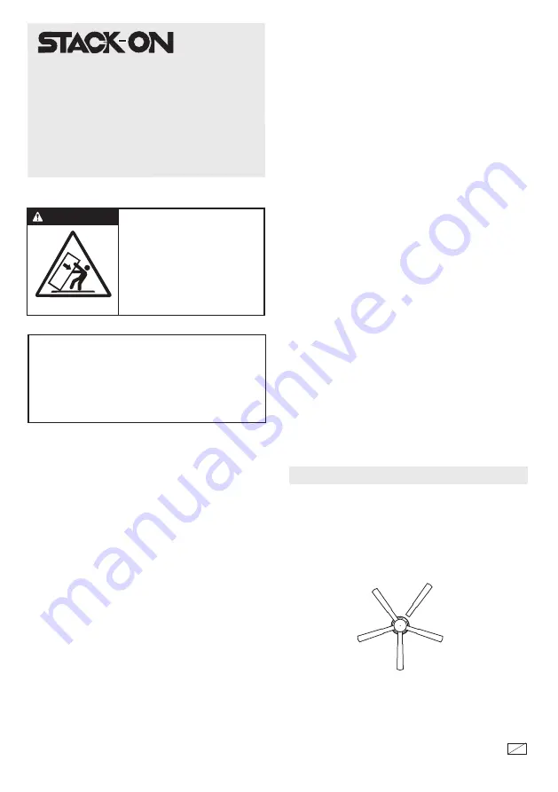 Stack-On TD-24-GP-C-S Instructions Manual Download Page 8