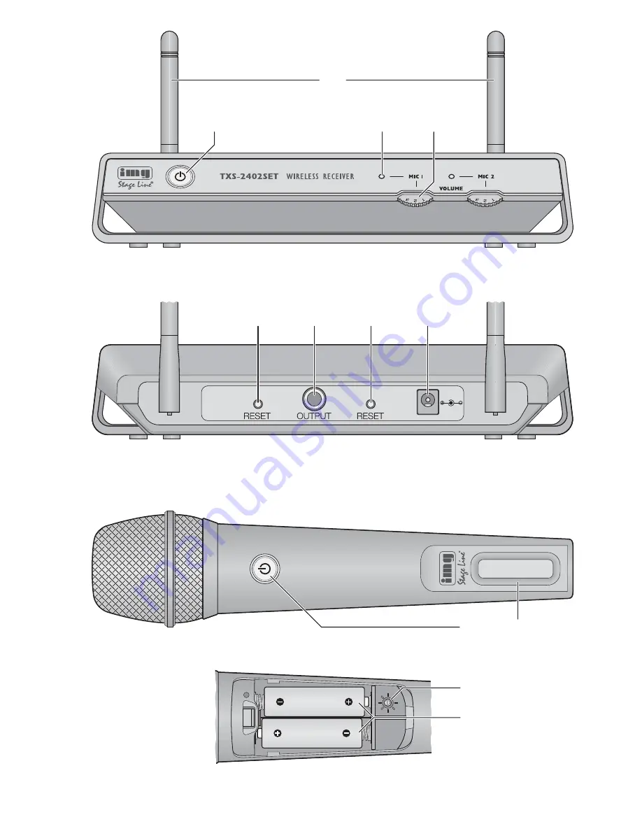 Stageline TXS-2402SET Instruction Manual Download Page 3