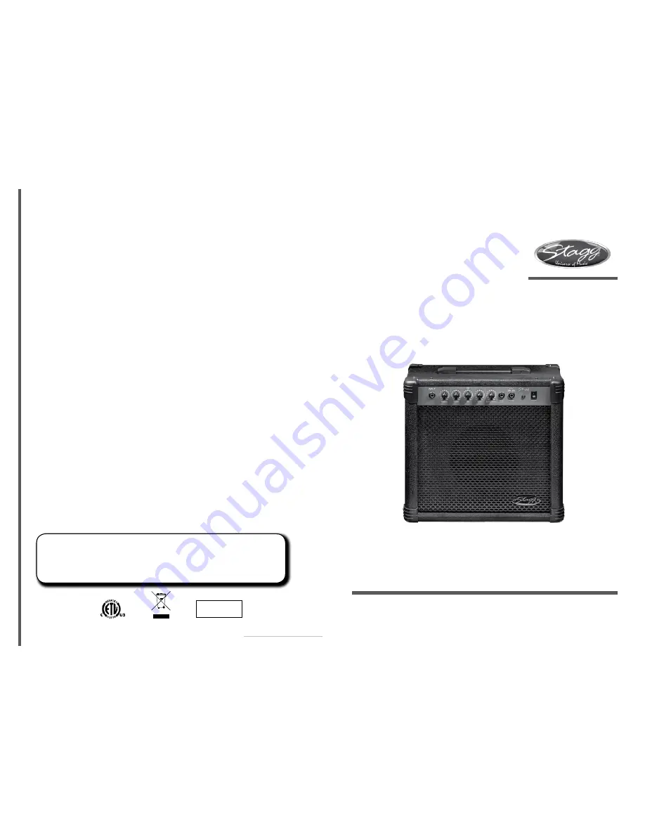 Stagg 20 BA USA User Manual Download Page 2