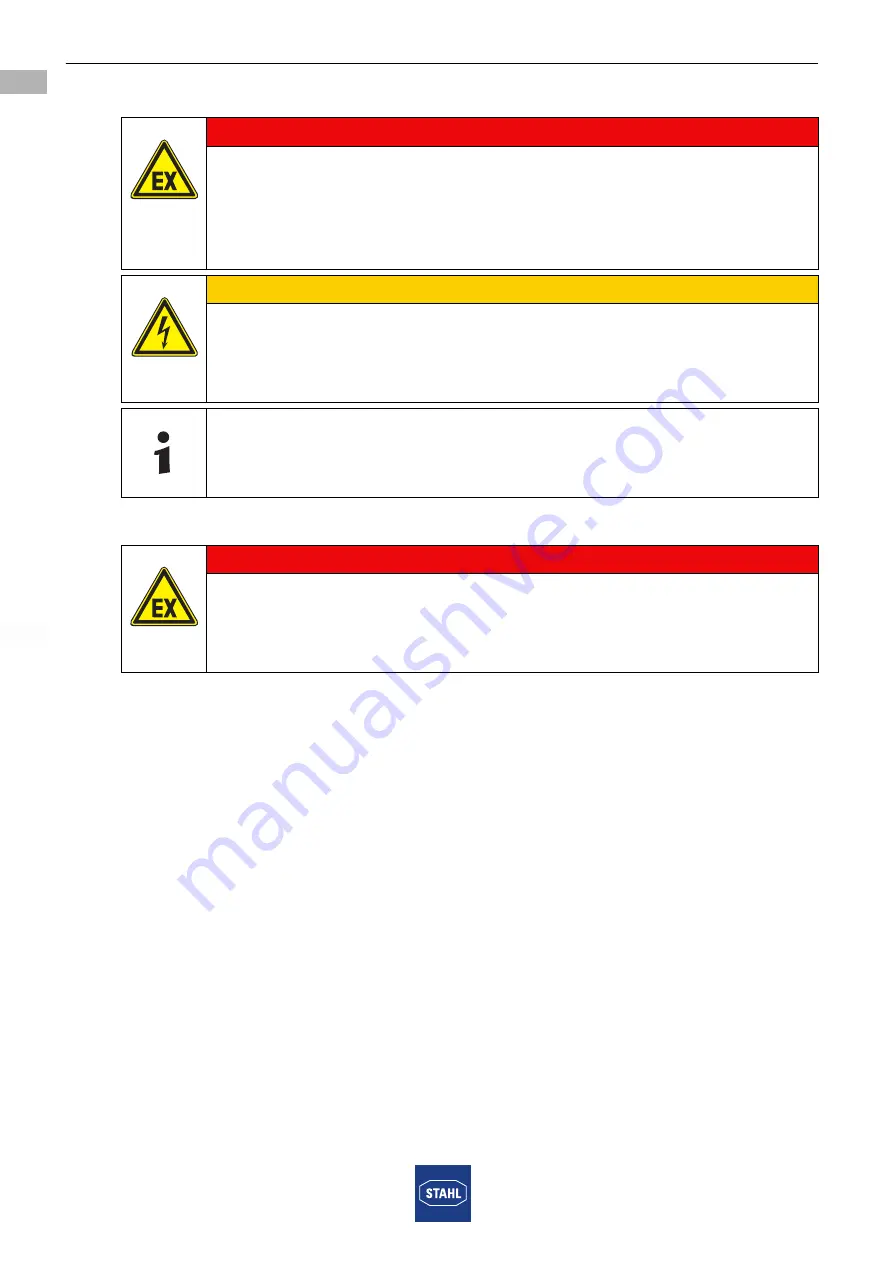 Stahl 8074/2 Series Operating Instructions Manual Download Page 20