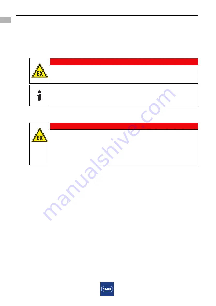 Stahl 8510/1 Series Operating Instructions Manual Download Page 8