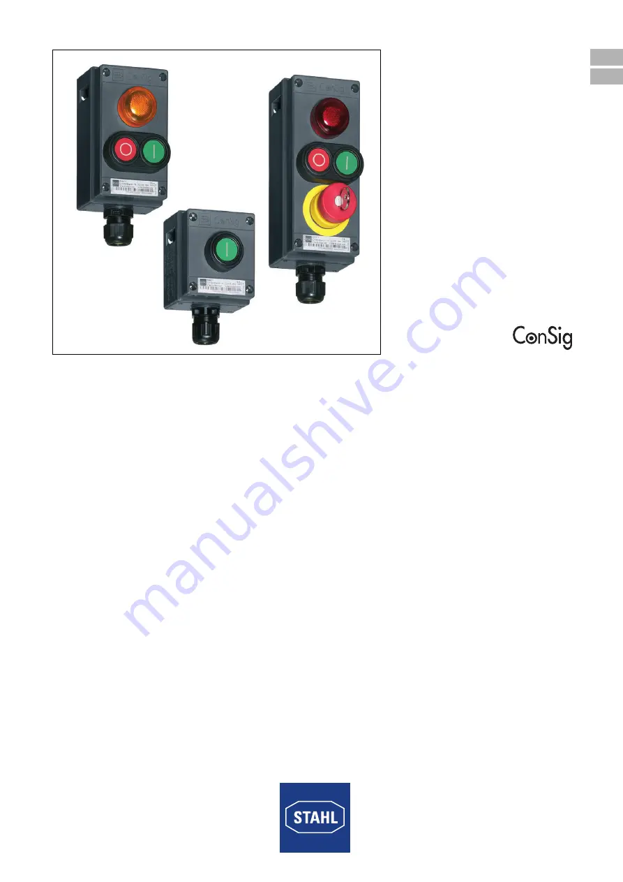 Stahl ConSig 8040 Series Operating Instructions Manual Download Page 1