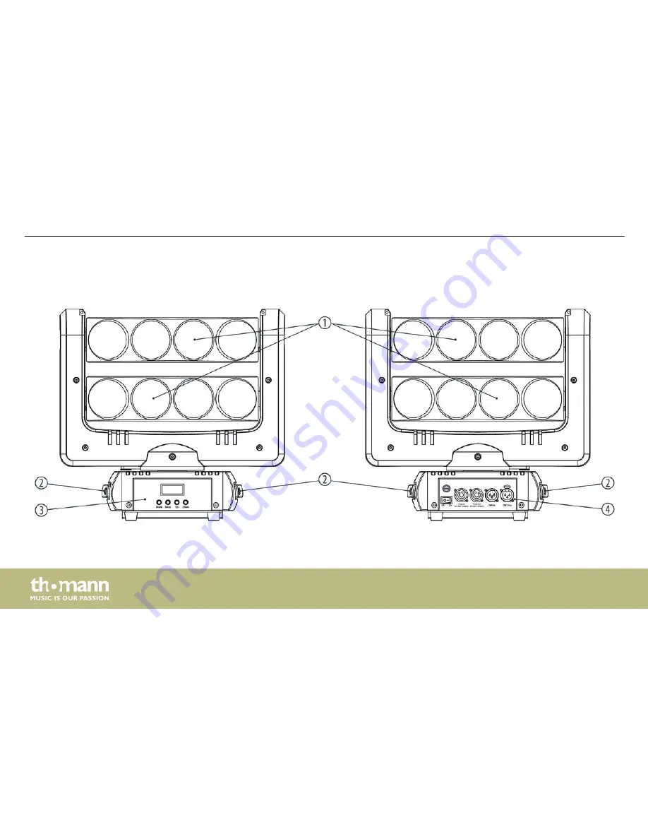 Stairville Blade Sting 8 RGBW Beam Mover Скачать руководство пользователя страница 24