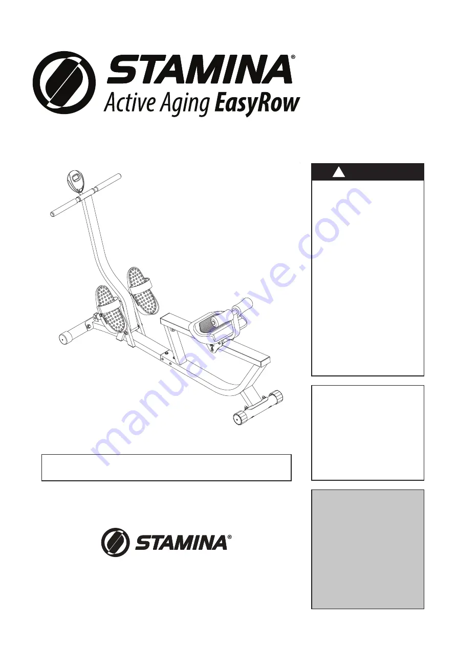 Stamina 35-1315 Owner'S Manual Download Page 1