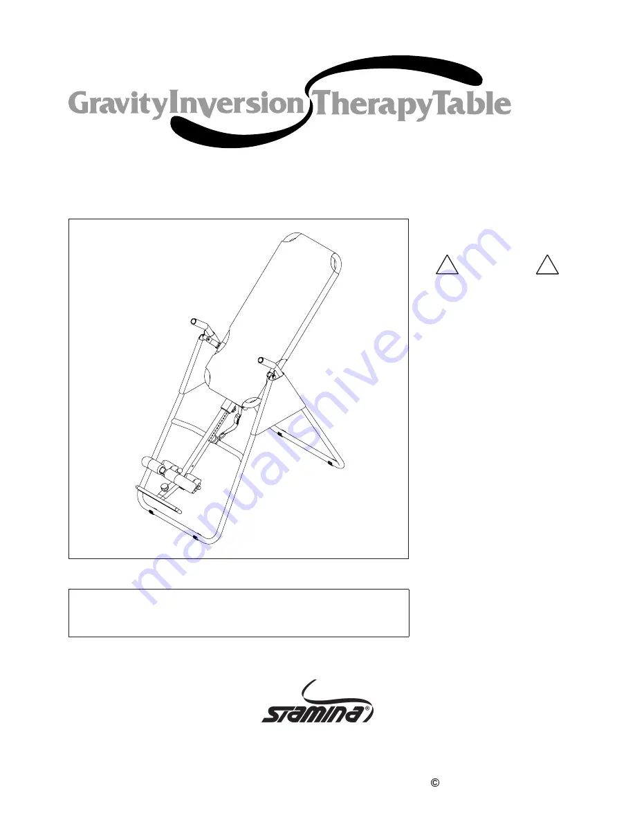 Stamina 55-1532A Owner'S Manual Download Page 1