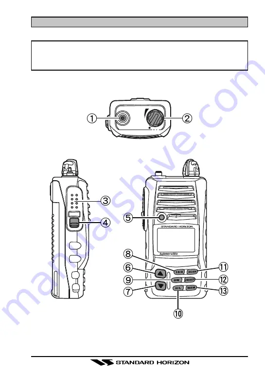 Standard Horizon HX270E Скачать руководство пользователя страница 9