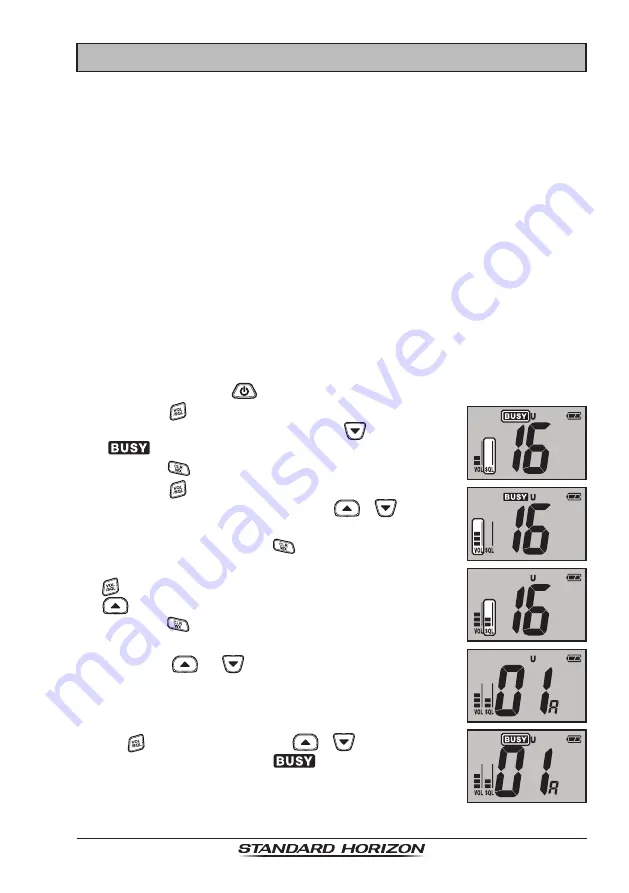 Standard Horizon HX300 Owner'S Manual Download Page 23