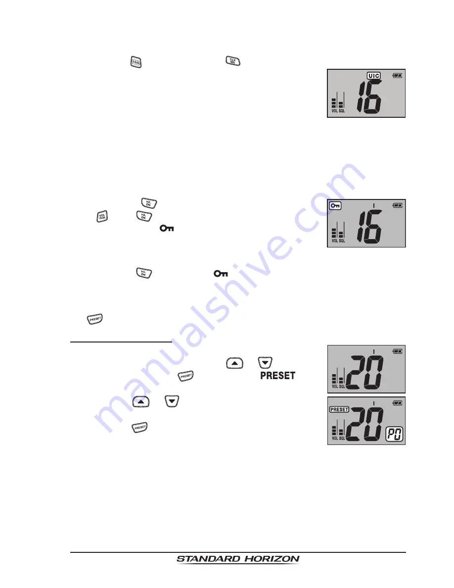 Standard Horizon HX300E Owner'S Manual Download Page 23