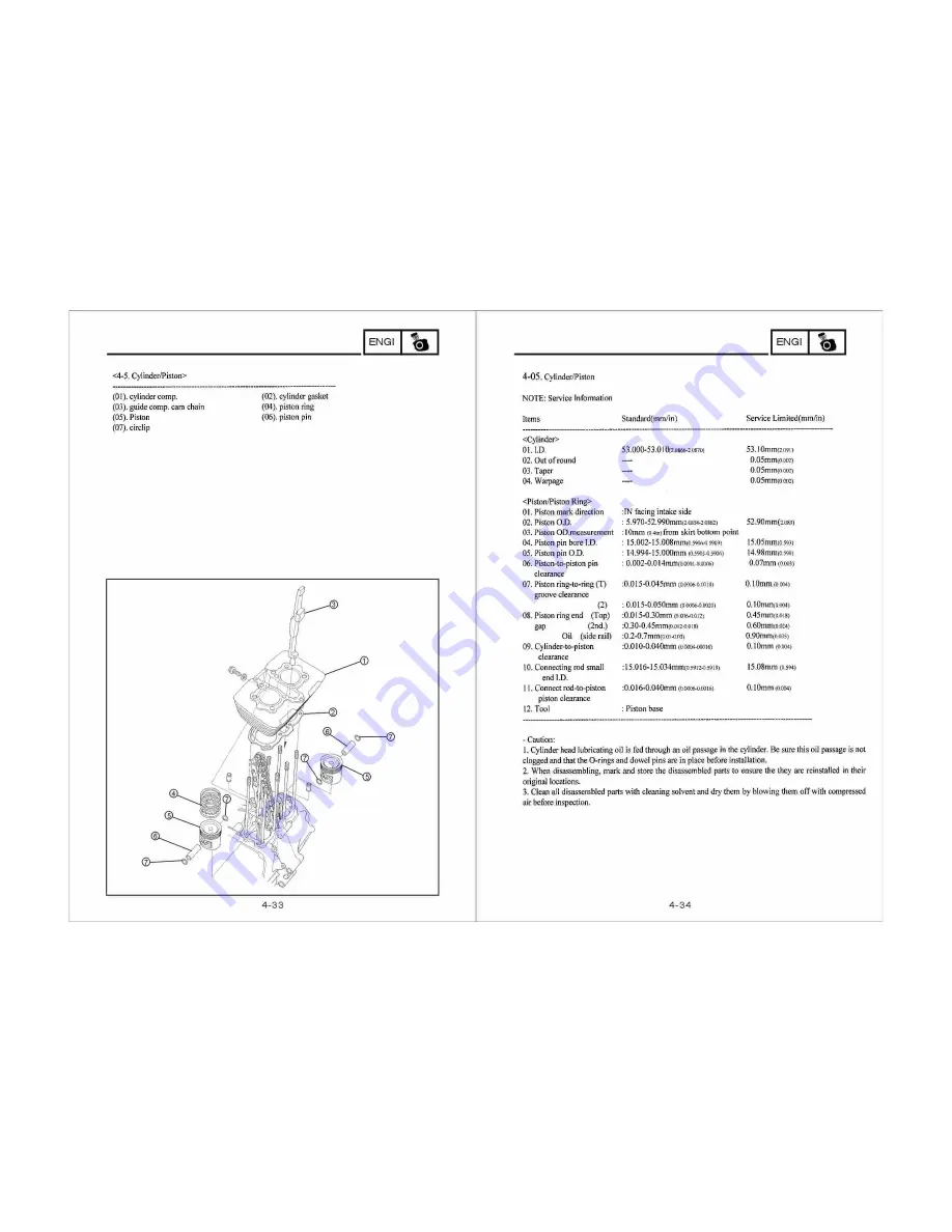 Standart Motor Corp BL-250 Service Manual Download Page 42