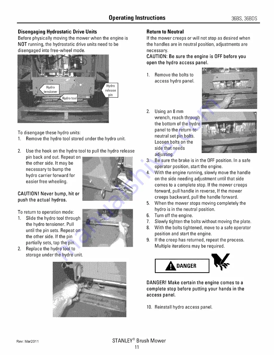 Stanley 36BDS Owner'S Manual Download Page 15