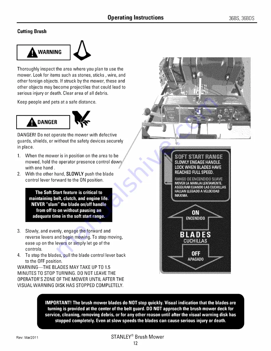 Stanley 36BDS Owner'S Manual Download Page 16