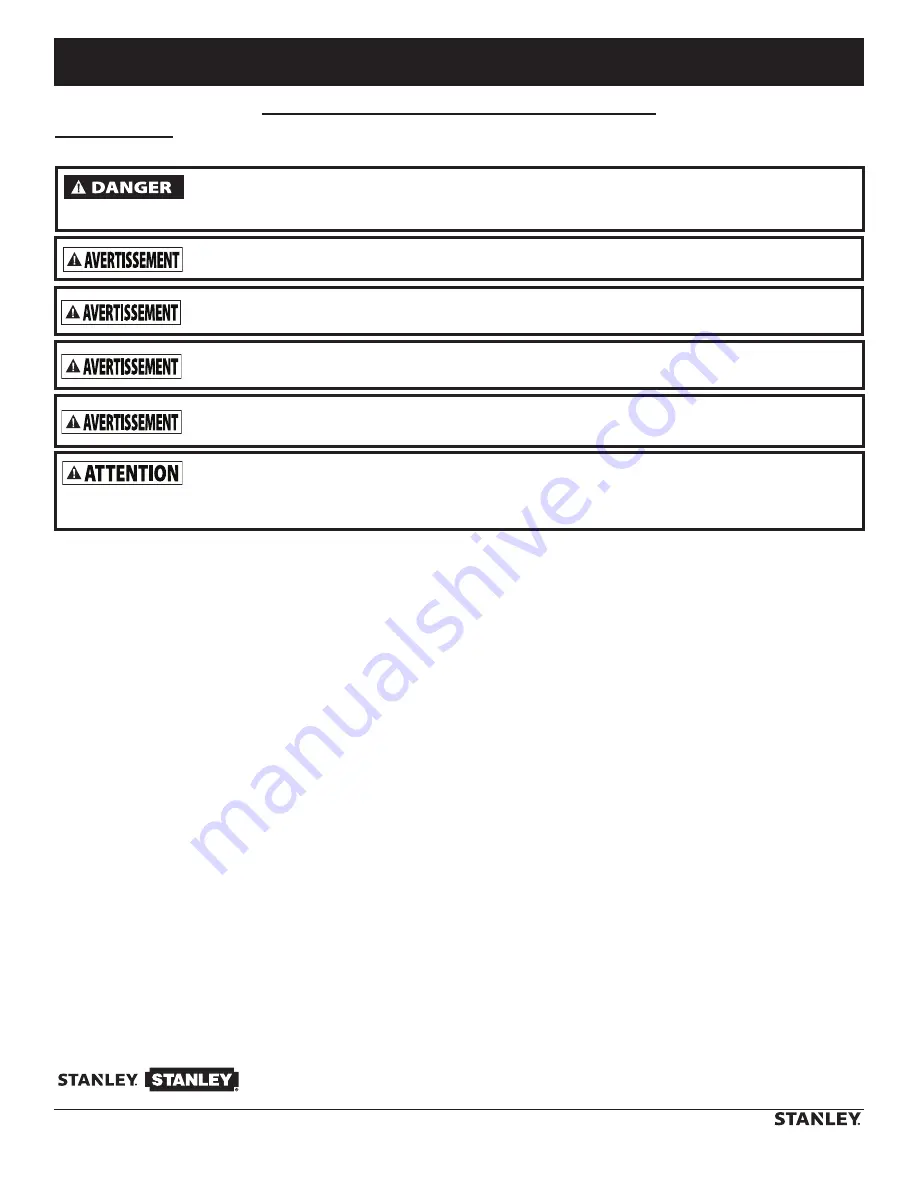 Stanley 657888110095 Manual Download Page 26